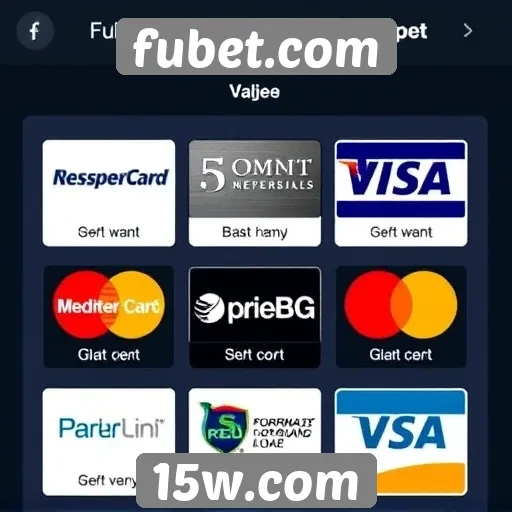 Comparativo de métodos de pagamento disponíveis no fubet.com